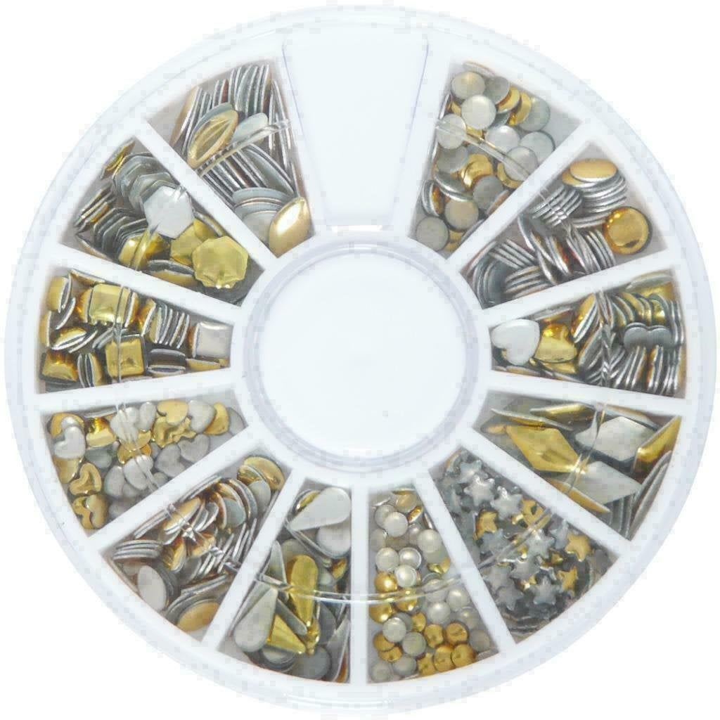 2+1 Gratis - Nagel Studs Goud - Ca. 150 stuks - Nail Art, Sieraden, Tassen en Uiterlijk, Uiterlijk | Cosmetica en Make-up, Verzenden
