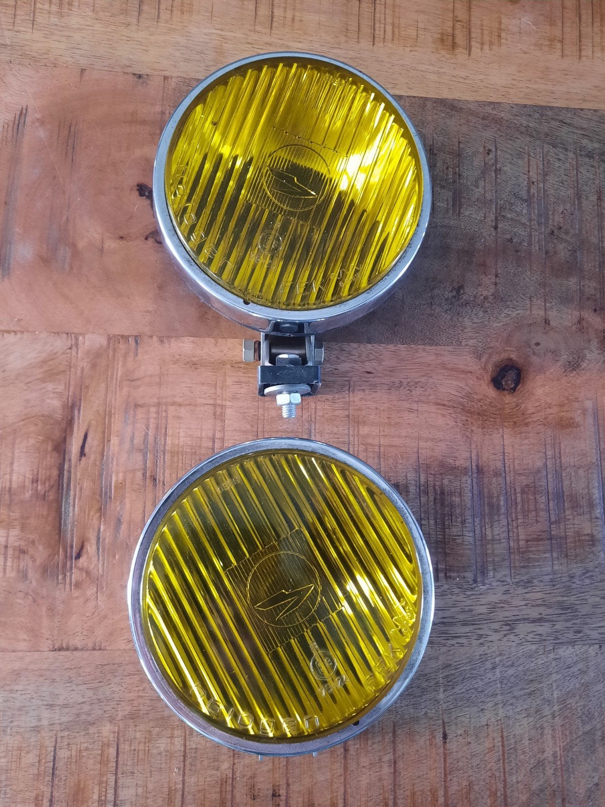 Gele verstralers / mistlampen set merk FEK, Auto-onderdelen, Ophalen of Verzenden, Gebruikt, Oldtimer onderdelen