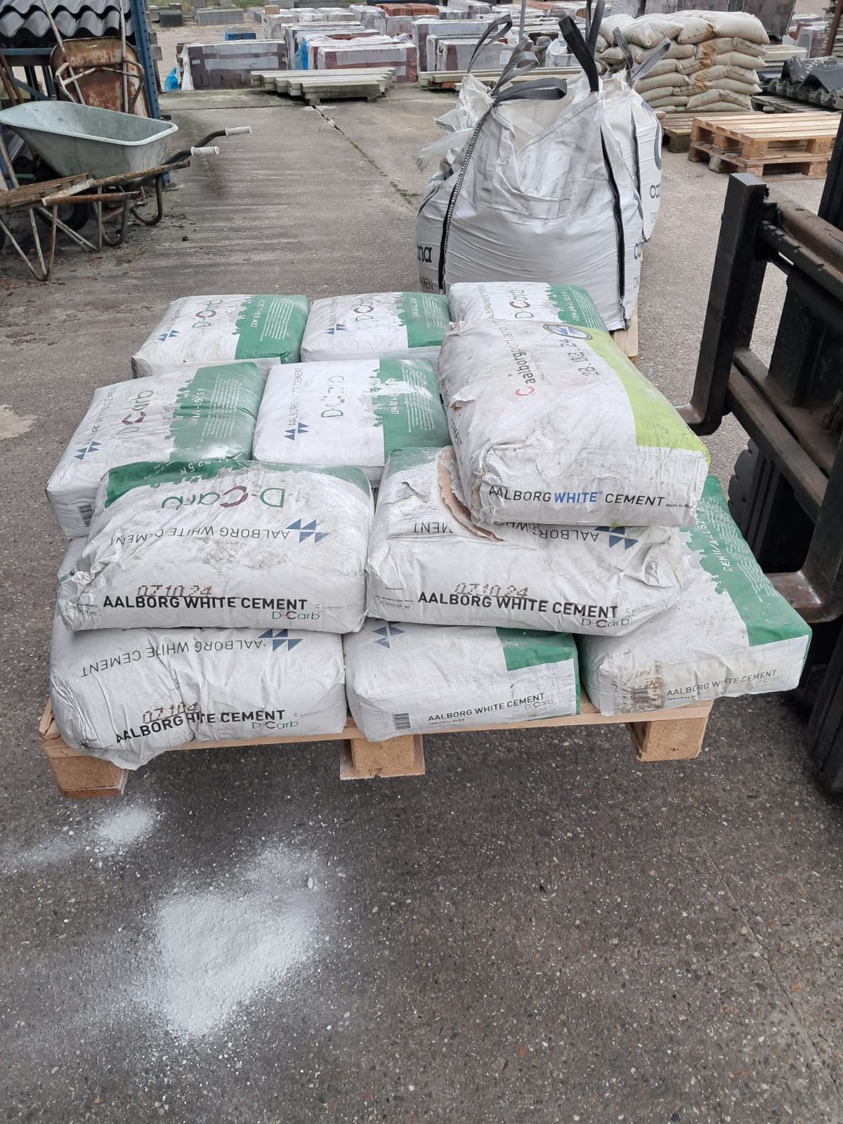 16 zak witte cement à 25kg, Ophalen, Nieuw, Overige typen