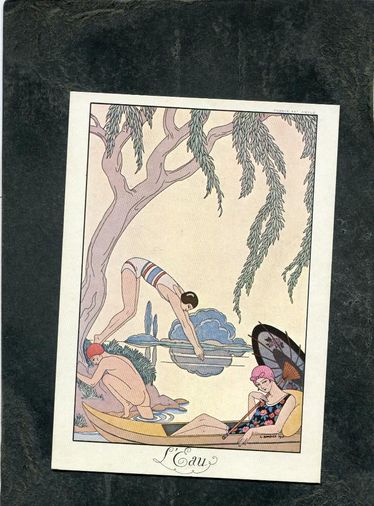 Ansicht George Barbier - Water, Verzenden, 1980 tot heden, Ongelopen