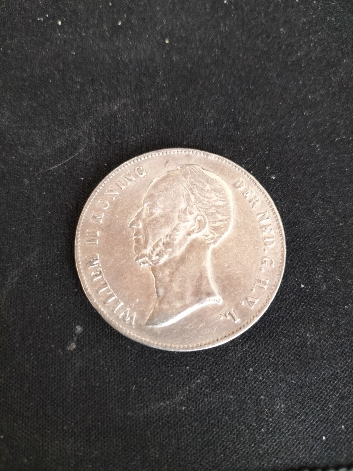 Rijksdaalder 1848 Koning Willem II Zilveren Munt, Zilver, Ophalen of Verzenden, Losse munt, 2½ gulden