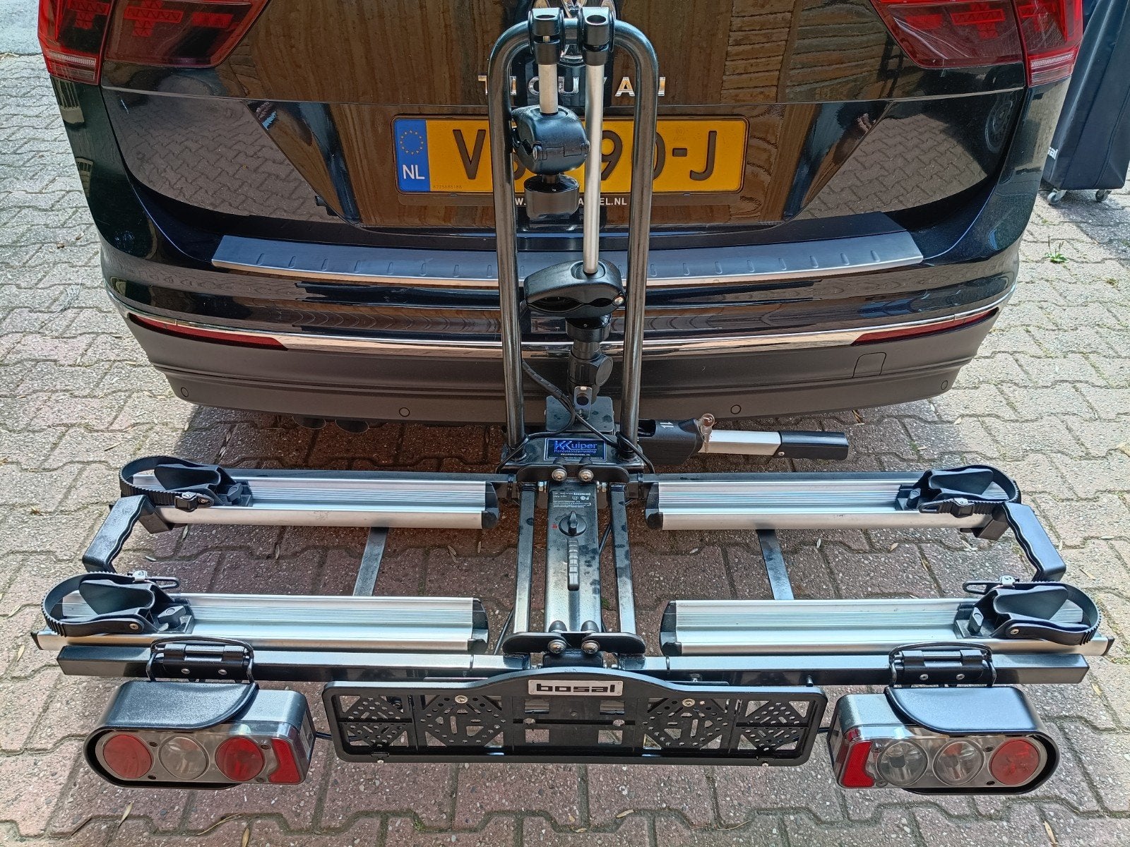 Bosal Compact fietsendrager, in- en neerklapbaar, Auto diversen, Fietsendragers, Gebruikt, Trekhaakdrager, 2 fietsen, Ophalen