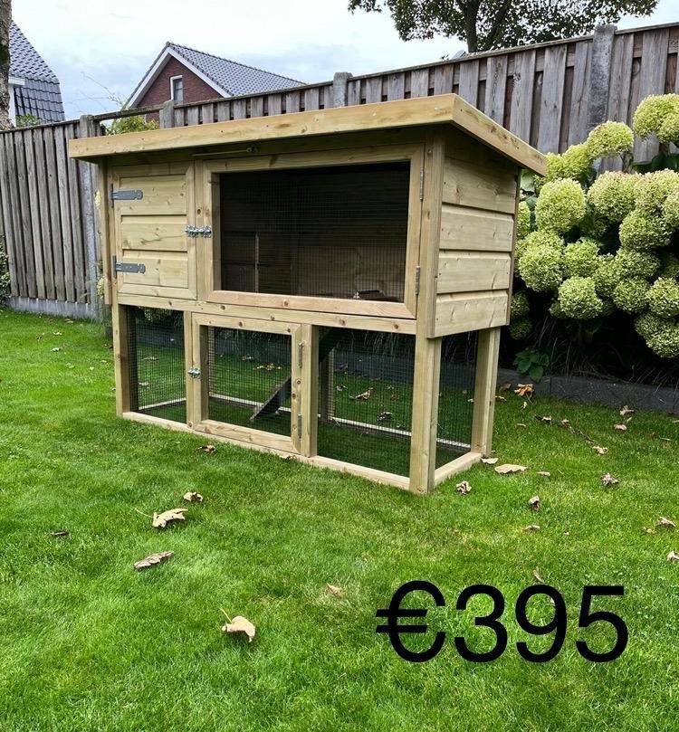 Konijnenhok, kippenhok, dierenverblijf nieuw UIT VOORRAAD!!, Dieren en Toebehoren, Ophalen, 110 cm of meer, Nieuw, 90 cm of meer
