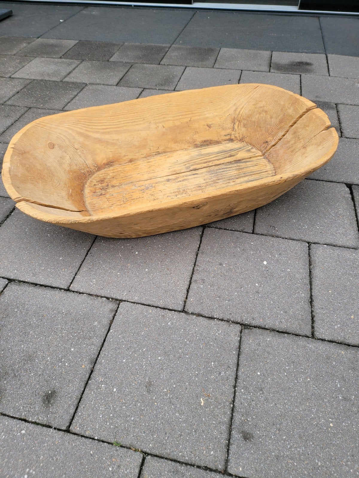 Antieke handgemaakte houten trog - Rustieke decoratie, Ophalen