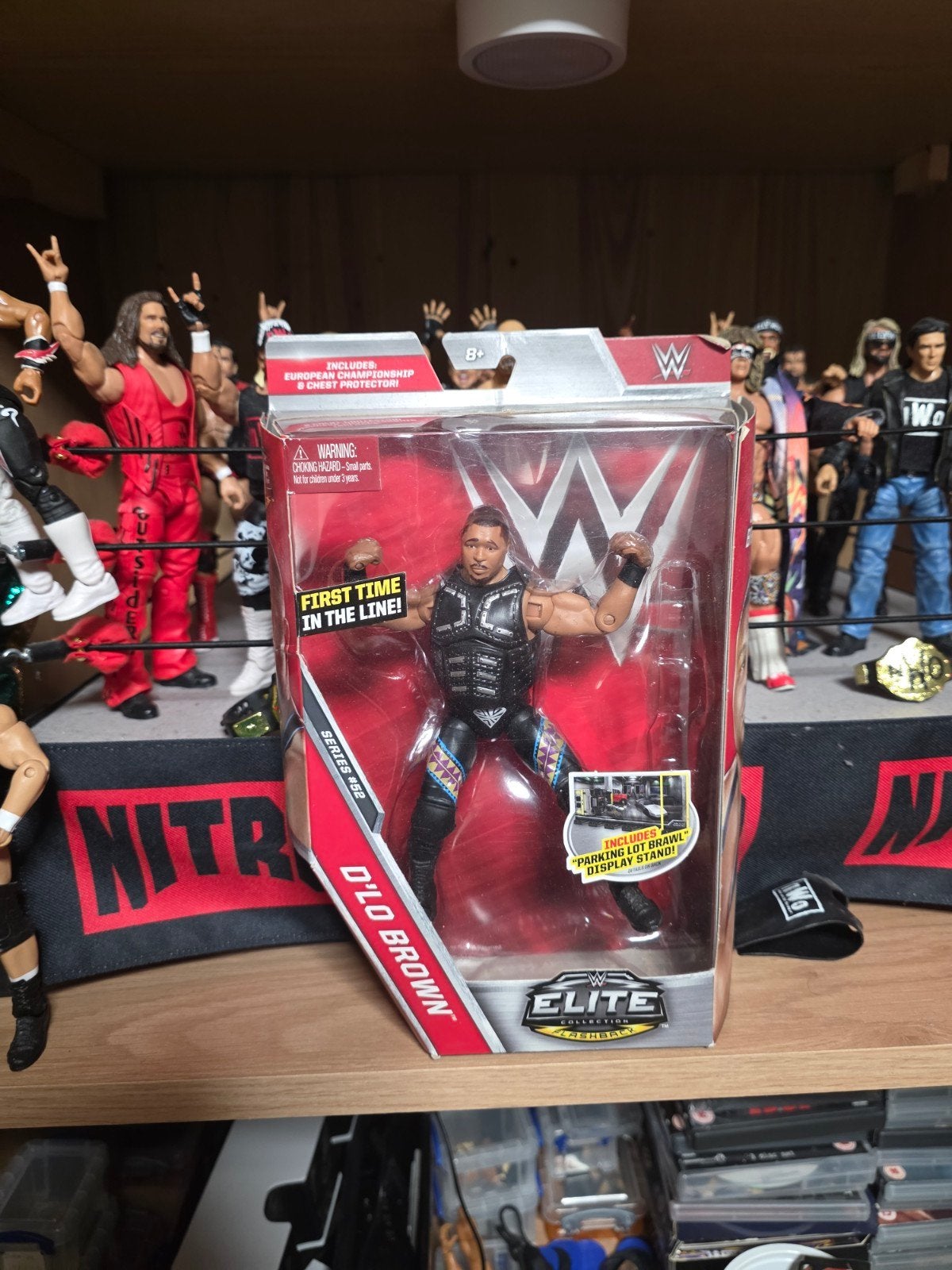WWE Elite Collection D'Lo Brown actiefiguur met doos, Ophalen of Verzenden