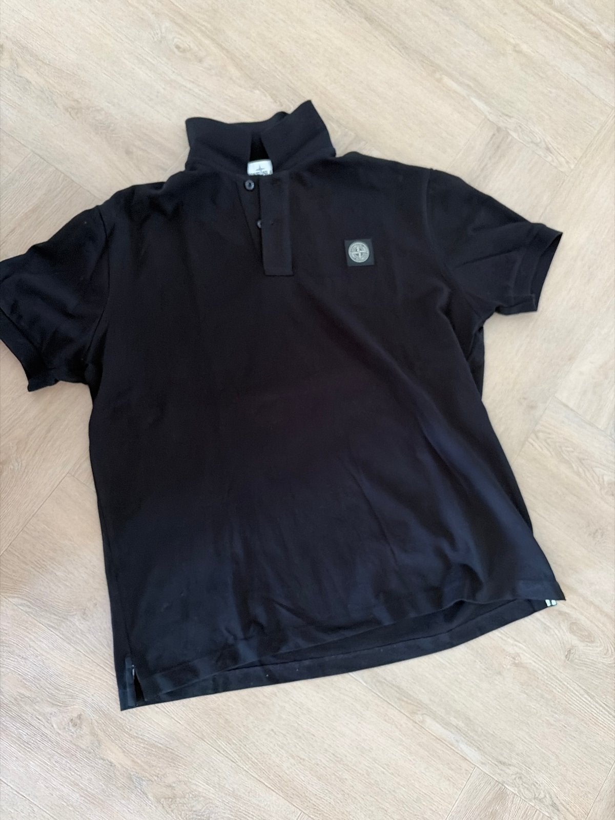 Niet officieel Stone Island polo zwart XL (valt klein), Kleding | Heren, Ophalen of Verzenden, Gedragen, Maat 56/58 (XL), Zwart