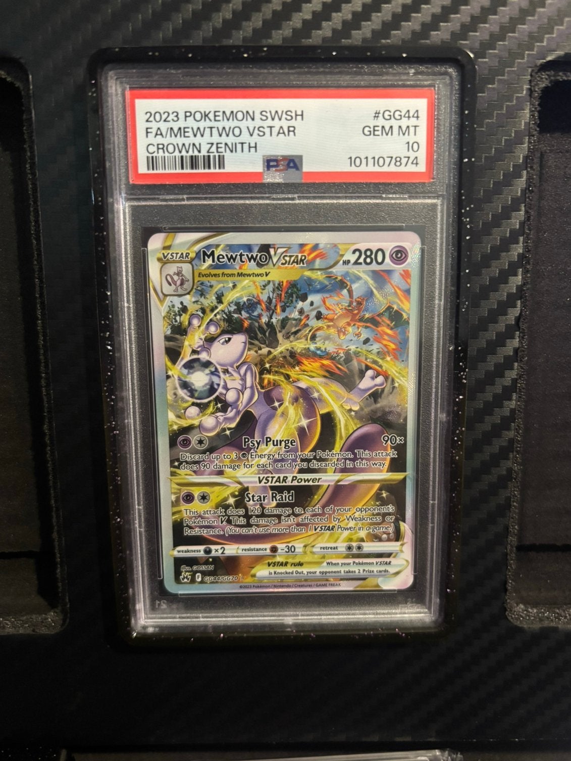 Mewtwo gg44 psa10, Ophalen of Verzenden, Zo goed als nieuw