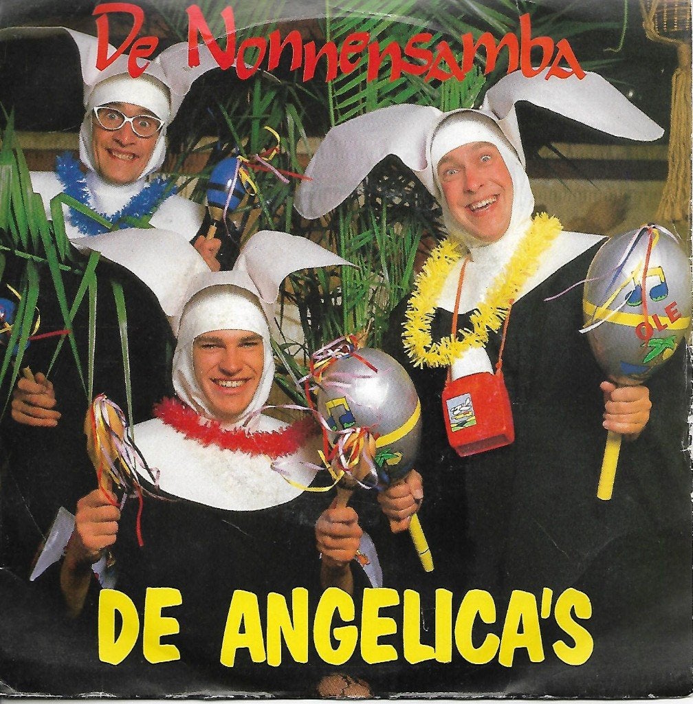De Angelica`s - De nonnensamba, Ophalen of Verzenden, Zo goed als nieuw, 7 inch, Nederlandstalig