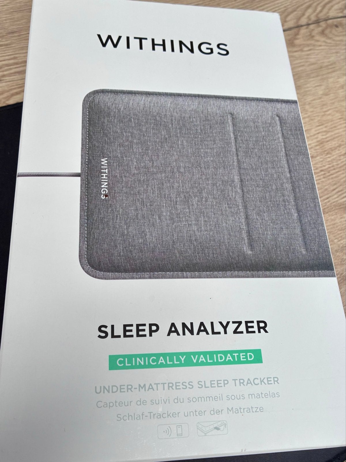 Withings Sleep Analyzer - Slaaptracker onder matras, Ophalen of Verzenden, Zo goed als nieuw, Zwart, IOS