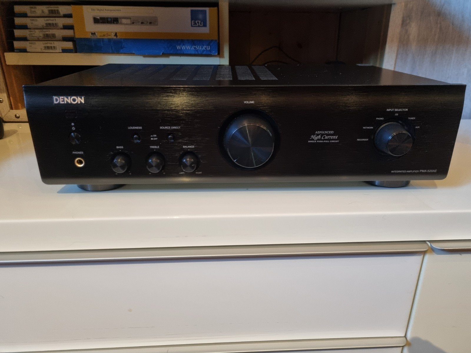 Denon PMA-520AE Stereo Versterker - Zwart, Ophalen, Denon, Zo goed als nieuw, 60 tot 120 watt
