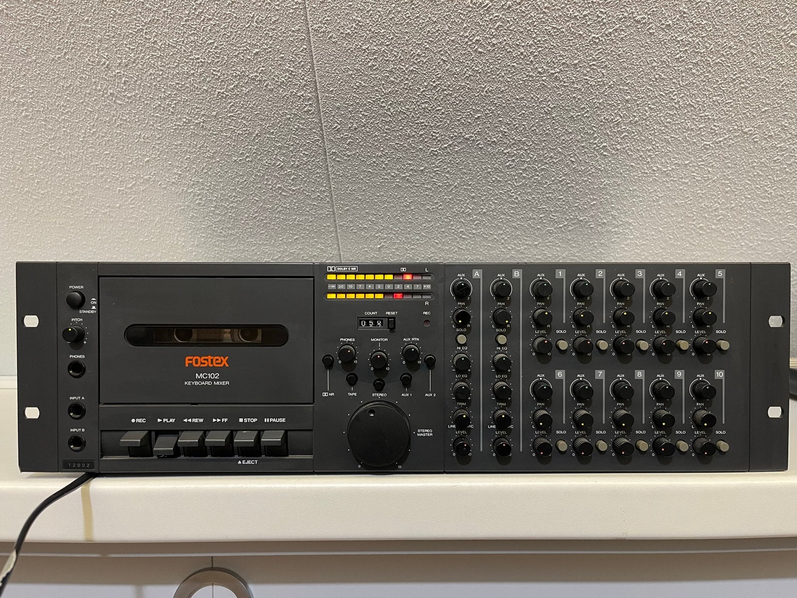 Fostex MC102 Keyboard Mixer - Vintage Cassette Recorder, Verzenden, Gebruikt, 10 tot 20 kanalen
