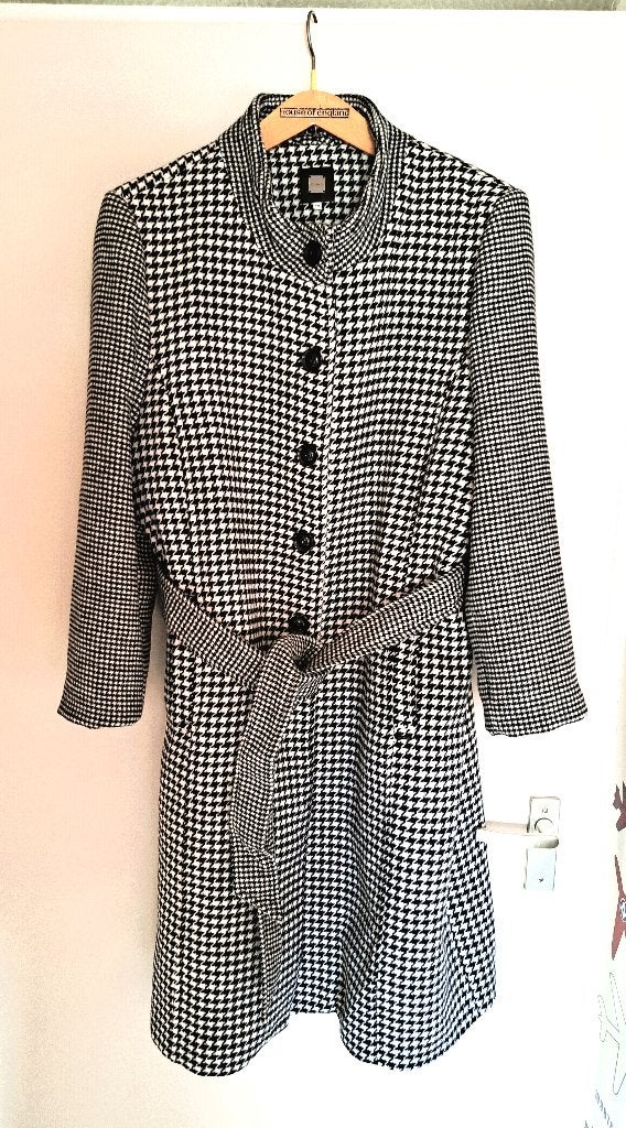 Mooie Promiss winter jas Zwart-wit geblokt maat 50, Ophalen, Promiss, Meerkleurig, Maat 46/48 (XL) of groter