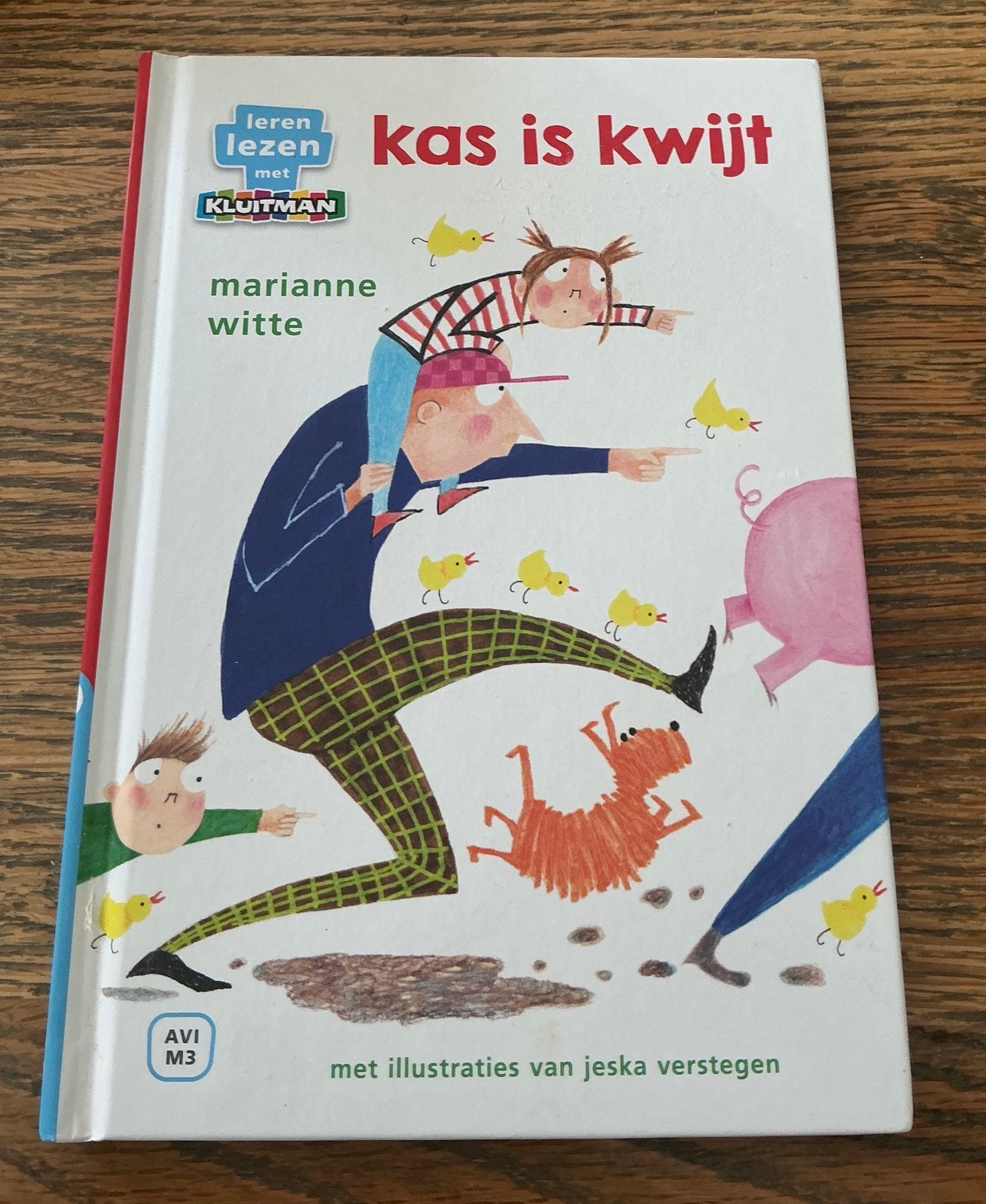 AVI-M3 Kas is kwijt Leren Lezen met Kluitman, Ophalen of Verzenden, Gelezen, Fictie algemeen