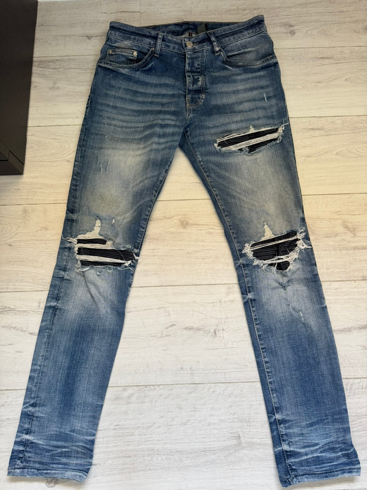 Amiri jeans heren, Verzenden, Zo goed als nieuw, Blauw, W32 (confectie 46) of kleiner