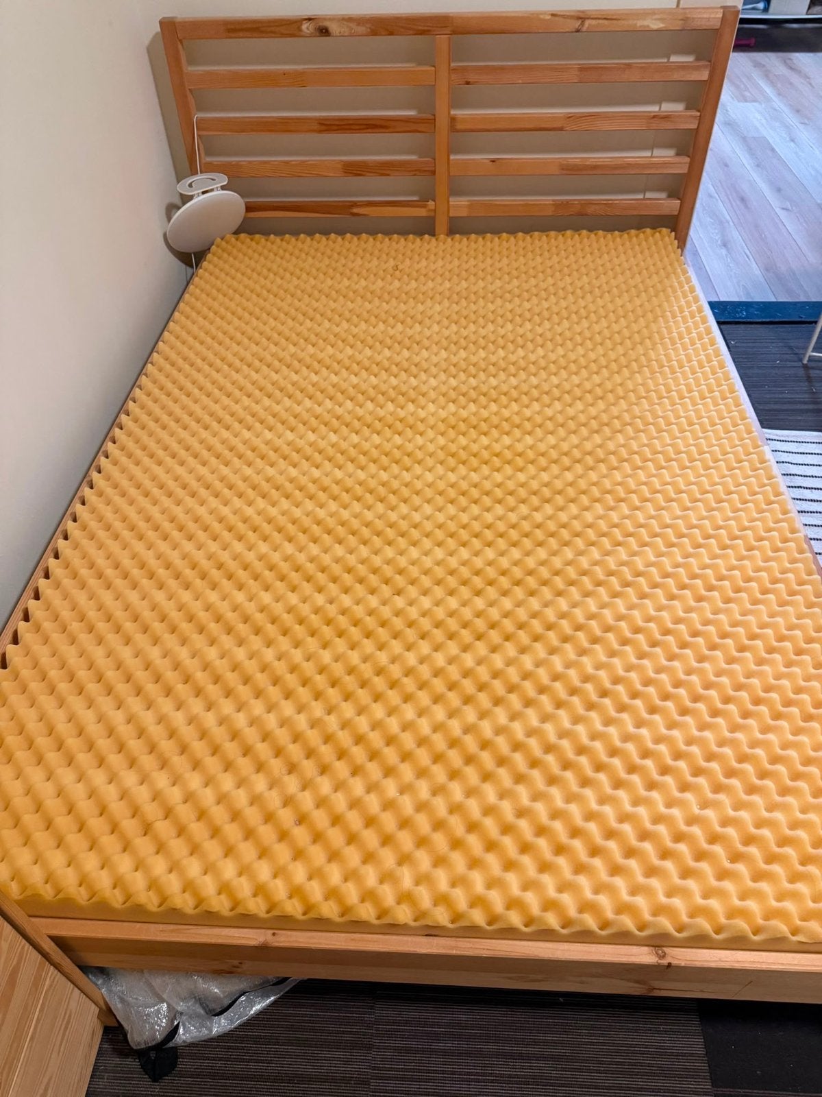 IKEA Tarva bedframe, 140x200 incl. lattenbodem excl. matras, Huis en Inrichting, Slaapkamer | Bedden, Ophalen, Gebruikt, Overige kleuren