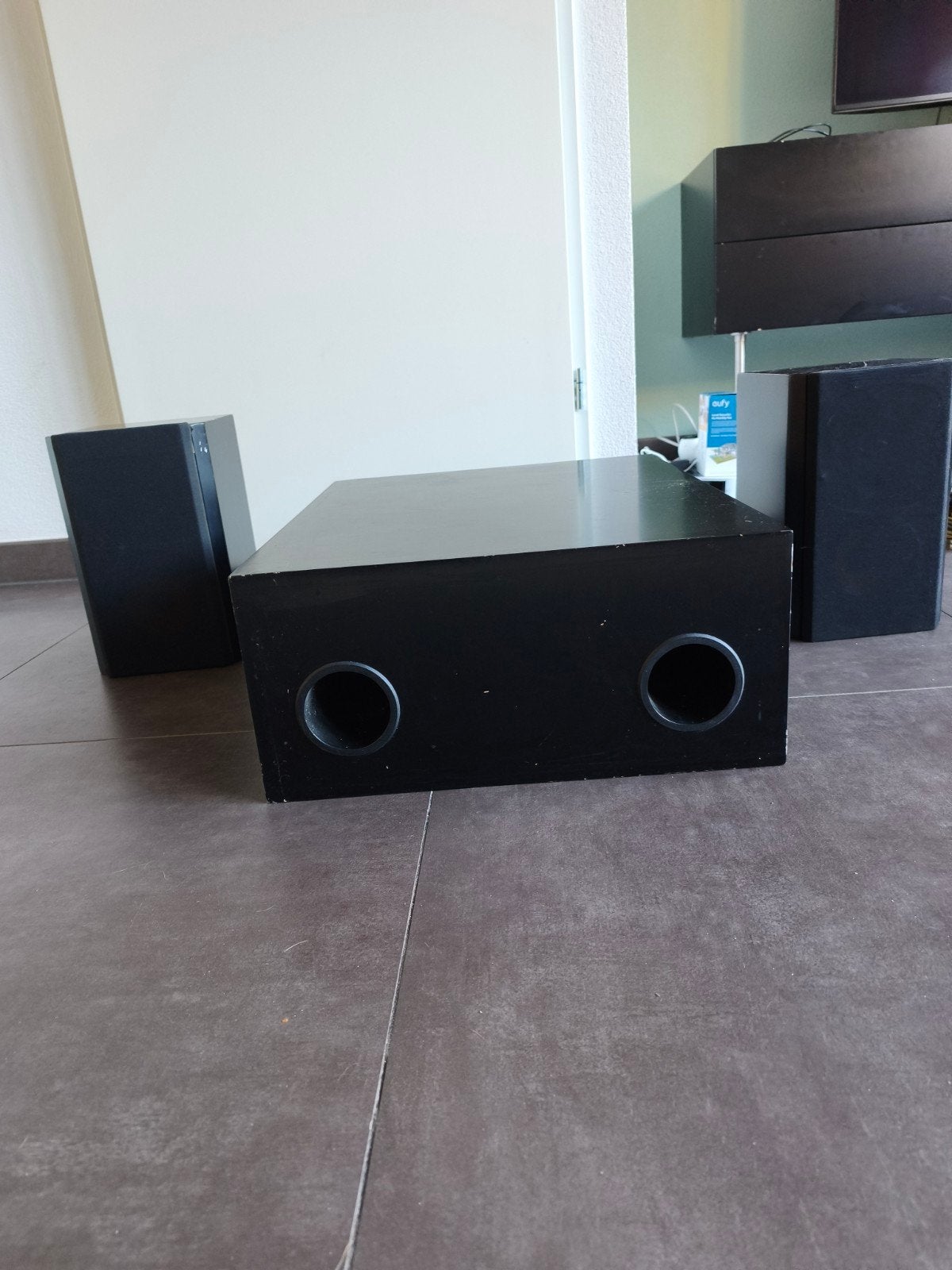zelfbouw subwoofer systeem met 2 sateliet speakers, Ophalen, Gebruikt