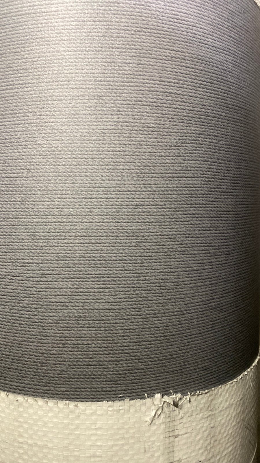 Vinyl midgrijs gedraaid hele rol, Ophalen, Nieuw, 25 tot 50 m², Grijs