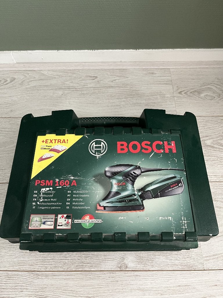 Bosch Delta schuurmachine 60 A, Ophalen of Verzenden, Gebruikt, Minder dan 600 watt, Vlakschuurmachine