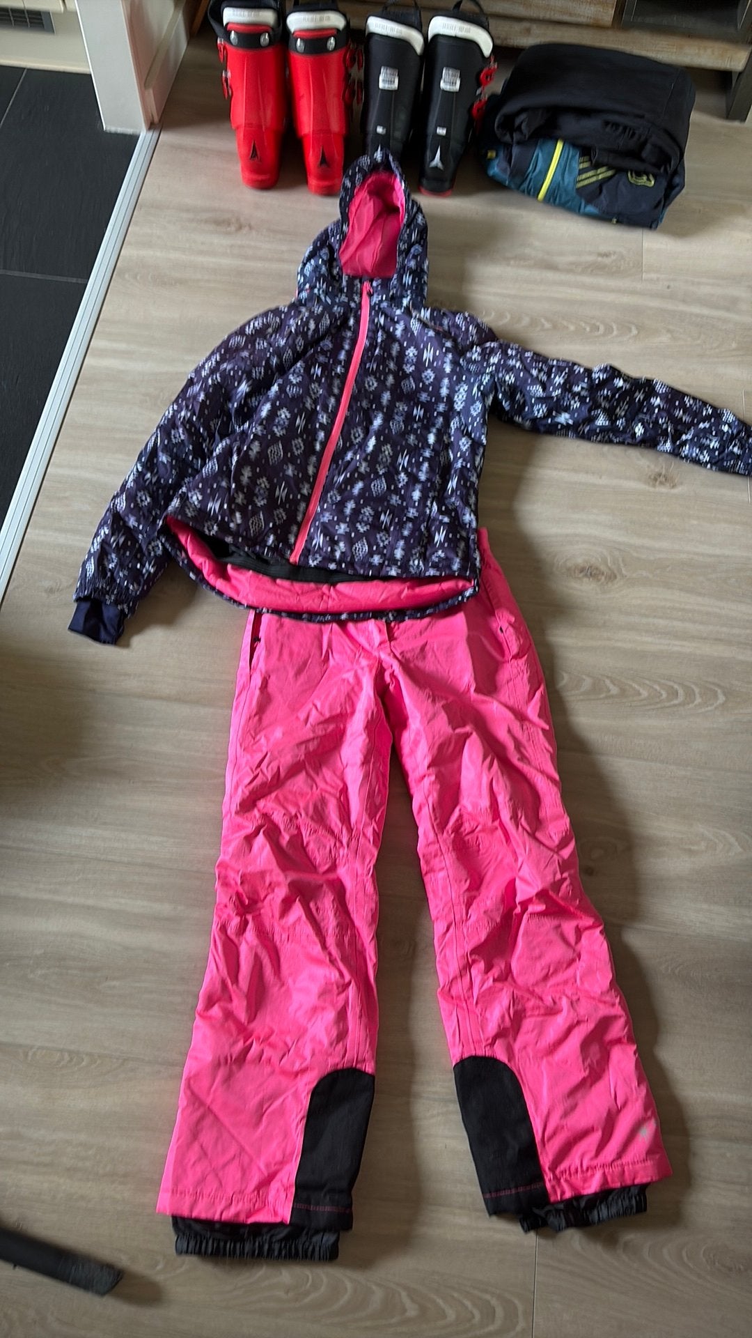 Skibroek en skijas 146/164, Sport en Fitness, Overige merken, Gebruikt, 100 tot 140 cm, Ophalen of Verzenden