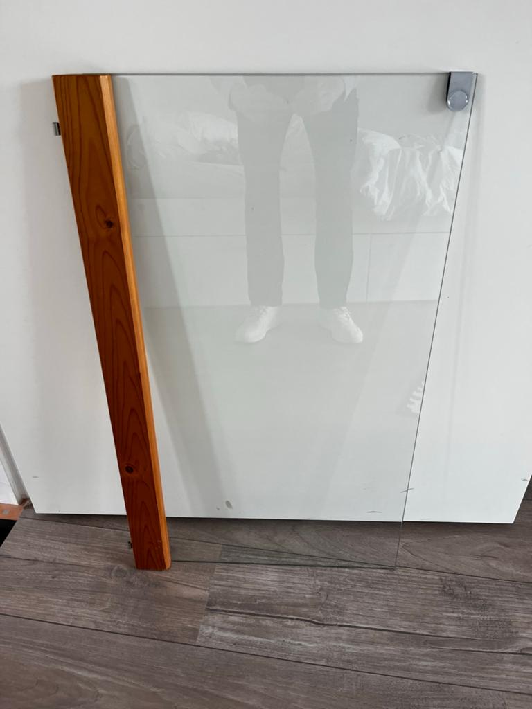 Set glazen deurtjes 80 x 100 cm voor Lundia kast, Ophalen, 50 tot 100 cm, Minder dan 100 cm, 25 tot 50 cm