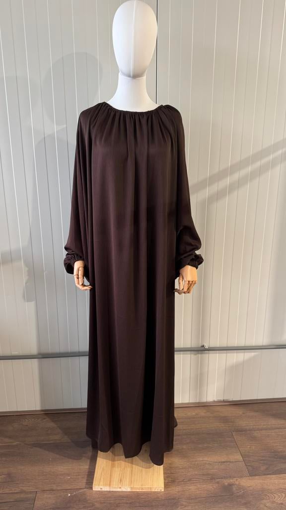 Abaya Chocolate Brown 3 stuks, Kleding | Dames, Maat 38/40 (M), Bruin, Ophalen of Verzenden, Zo goed als nieuw