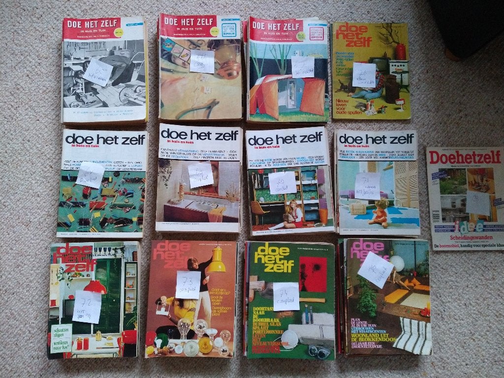 Doe het zelf tijdschriften jaargangen 1965-1975, Ophalen of Verzenden, 1960 tot 1980, Knipsel(s)