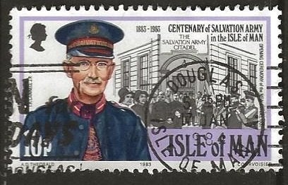 Eiland Man 43, leger des heils, Postzegels en Munten, Verzenden, Gestempeld