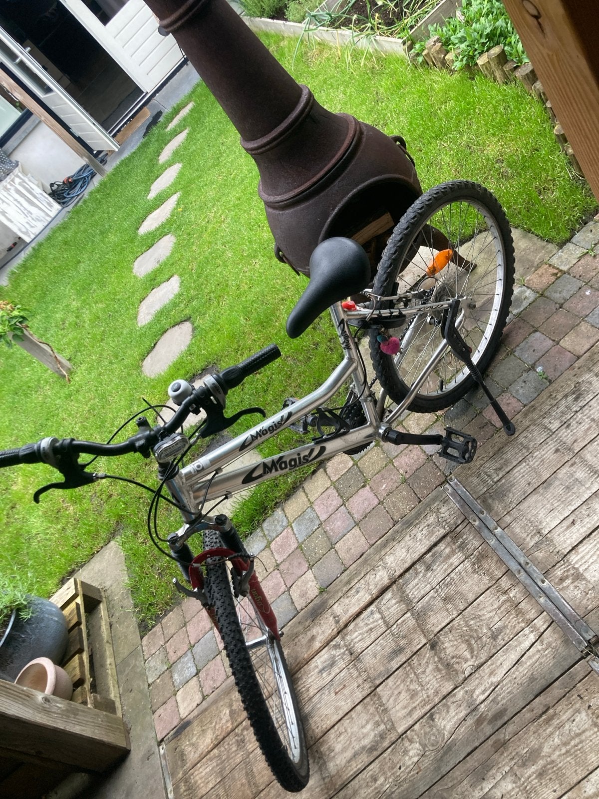 Kinderfiets 26 inch mountainbike, Gebruikt, Hardtail, Velgrem, Ophalen
