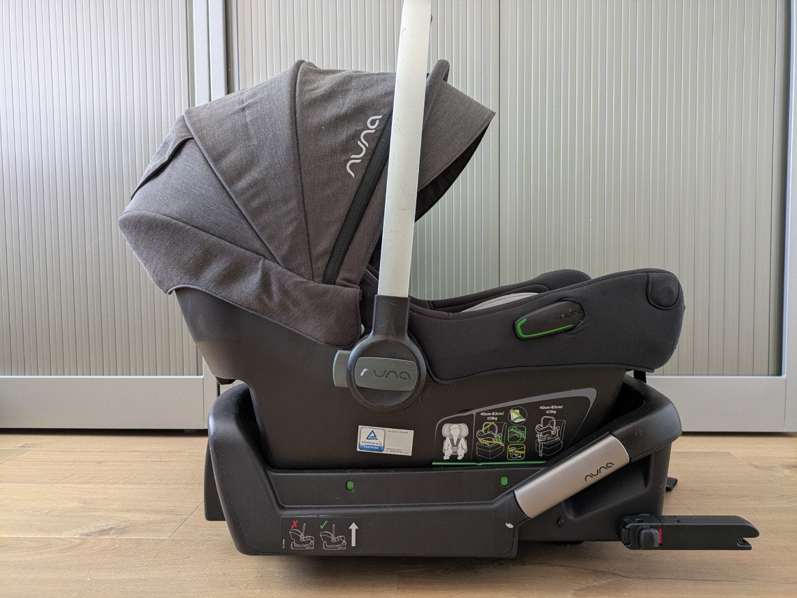 Nuna Pipa next autostoel met Isofix base en adapters, Kinderen en Baby's, Gebruikt, Isofix, 0 t/m 13 kg, Ophalen