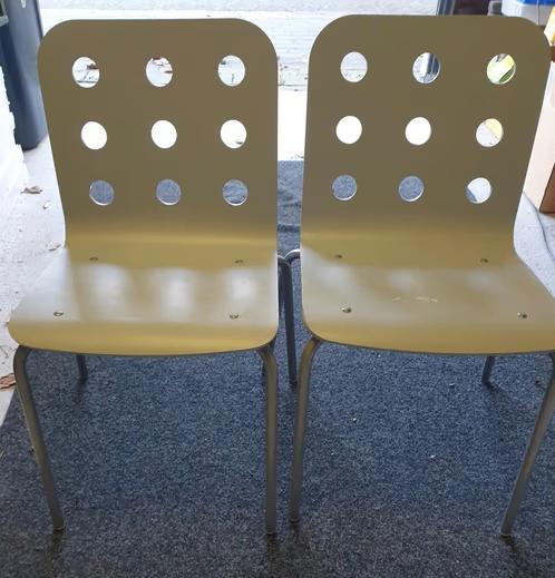 2 stoelen stapelbaar licht blauw Jules Ikea, Ophalen, Gebruikt, Twee, Blauw