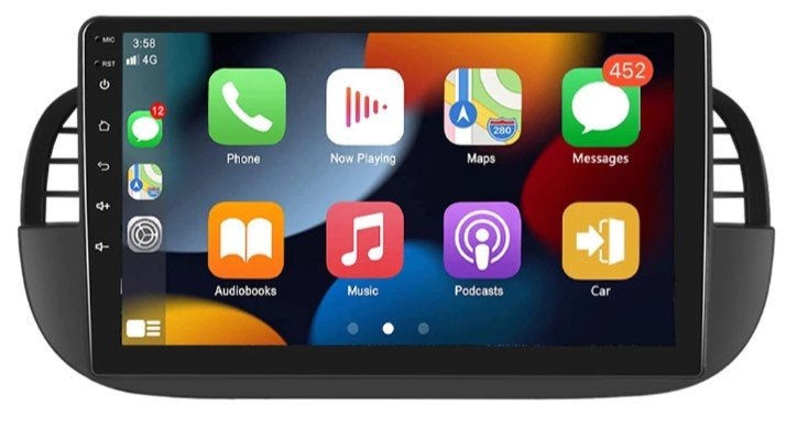 Fiat 500 2007-2016 Multimedia CarPlay Android Auto, Info@carnavi.nl, Vinkstraat 4 8172GM Vaassen, Nieuw, Ophalen of Verzenden