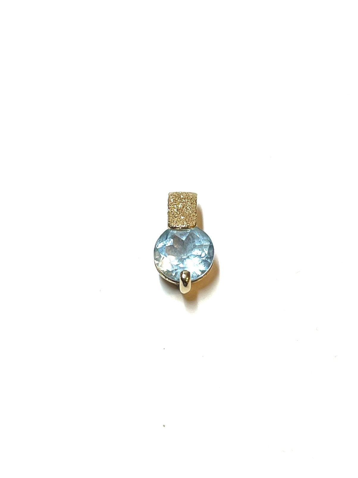 14k gouden hanger met een topaas, Overige voorstellingen, -, -, Ophalen of Verzenden