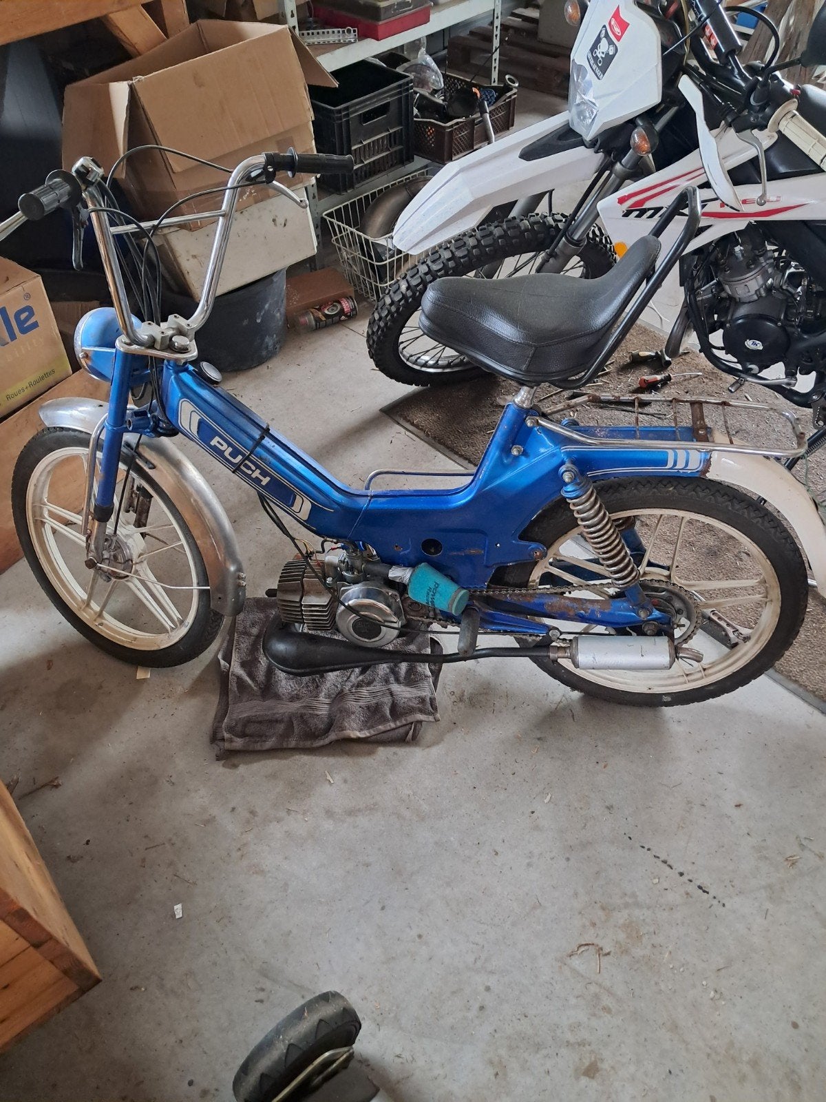 Te koop puch maxi goed rijdend 70cc orgineel frame, Fietsen en Brommers, Brommers | Puch, Ophalen, Maxi