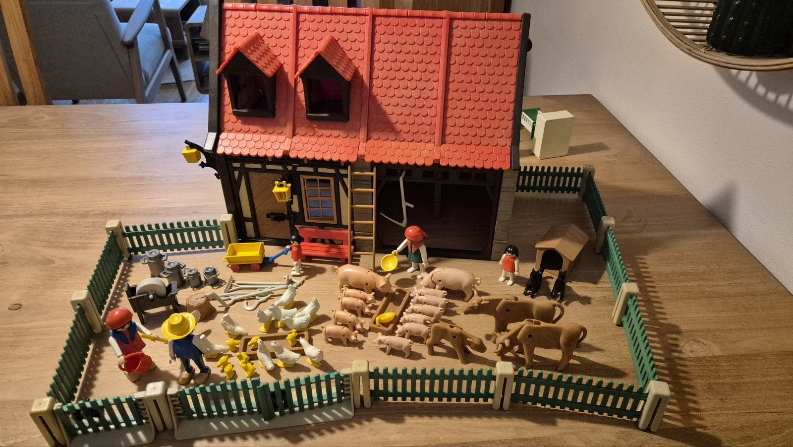 Playmobil Boerderij 3556 met veel dieren en figuren, Gebruikt, Gebouw, Complete set, Ophalen of Verzenden