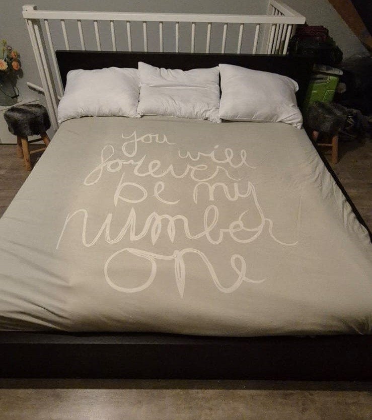 Ikea ledikant bed zwart 180x200 cm tweepersoonsbed, Ophalen, Ledikant, Zwart, Tweepersoons
