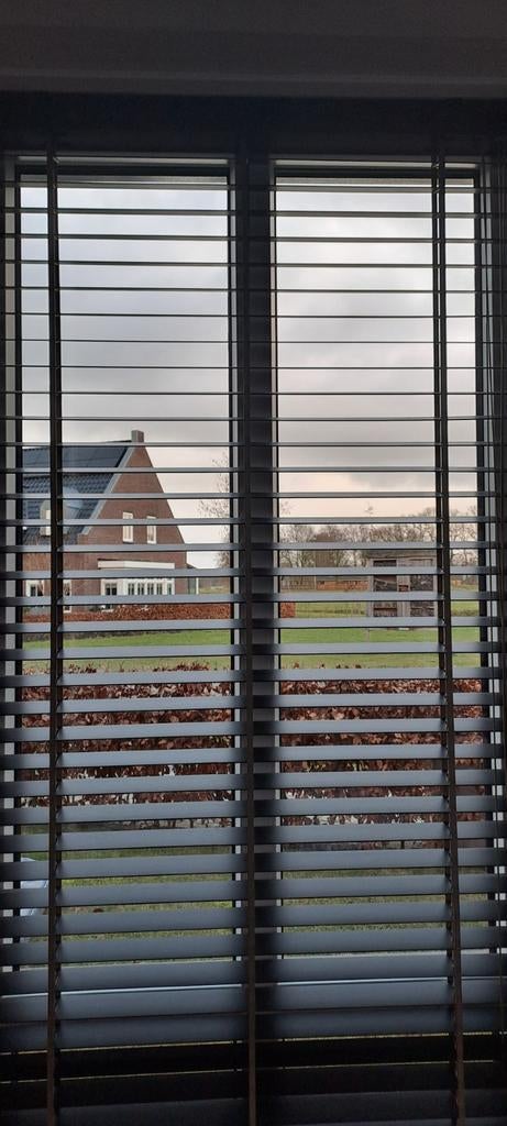 Toppoint Houten Jaloezieën Zwart/Goud (190x95 cm), Modern, Luxe, Elegant, Zwart, Zo goed als nieuw, 150 tot 200 cm