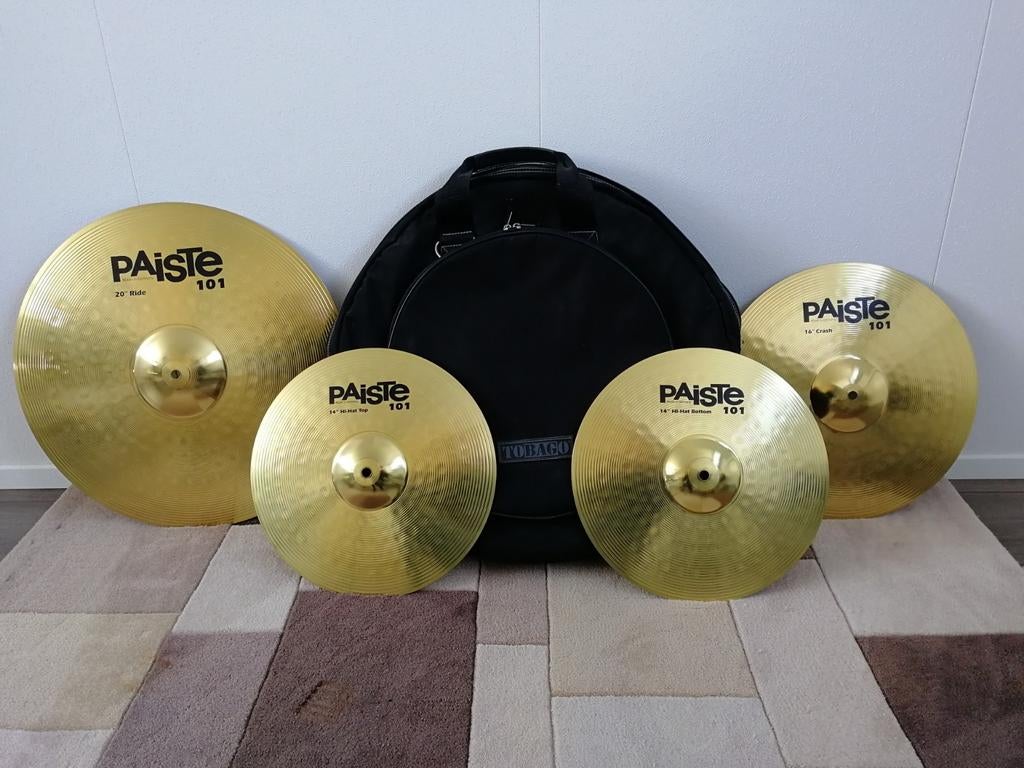 Paiste 101 Universal bekken set inclusief tas, Ophalen, Zo goed als nieuw, Overige merken
