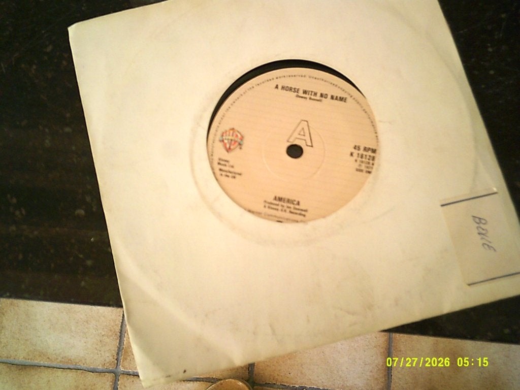 America - A Horse with No Name vinyl single (1971), 7 inch, Ophalen of Verzenden, Beschermende buitenhoes, Zo goed als nieuw