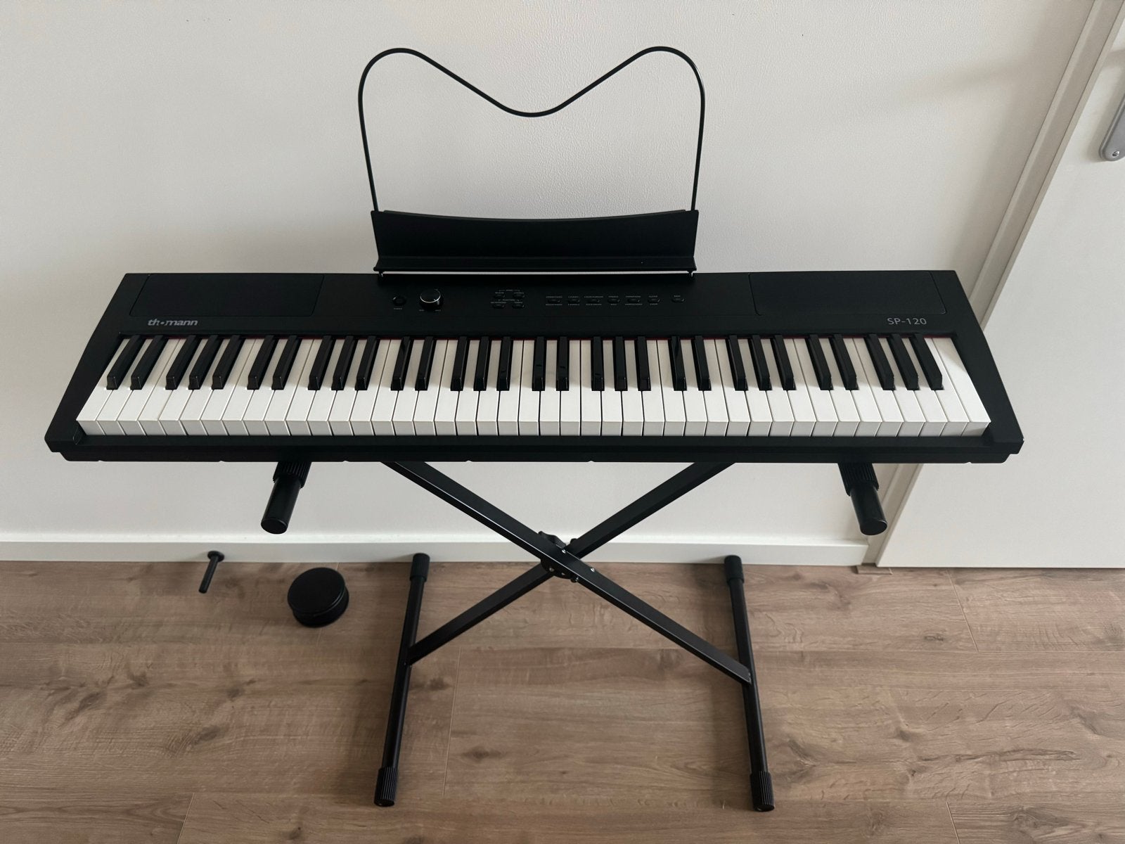Thomann SP-120 Digitale Piano met standaard/hoes, Ophalen, Zwart, Digitaal, Zo goed als nieuw