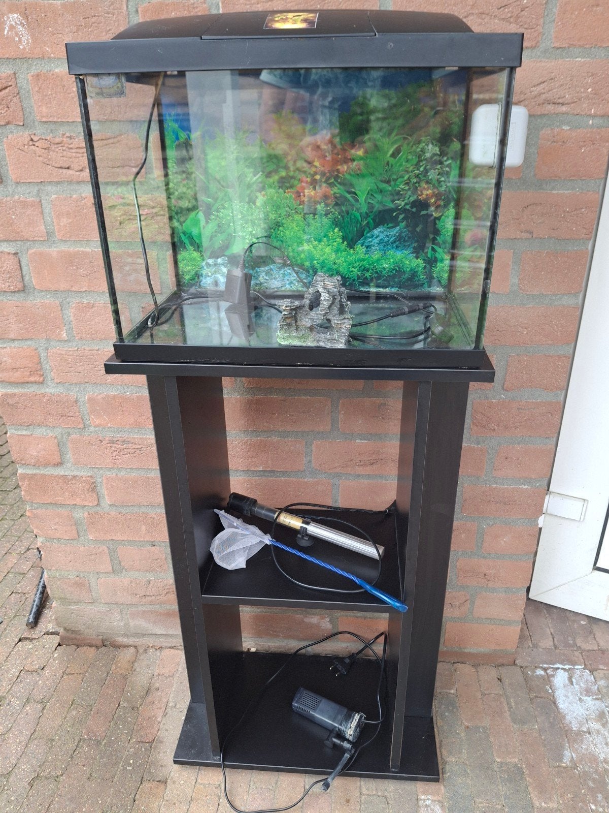aquarium 44x30x26 LxHxDmet toebehoren, Dieren en Toebehoren, Ophalen, Gebruikt, Leeg aquarium, Superfish