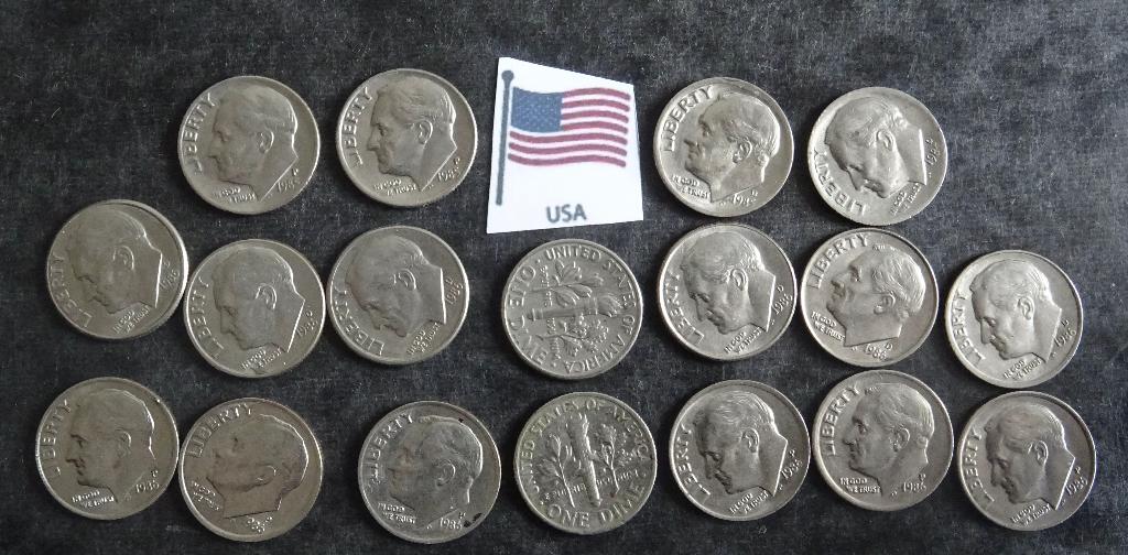 Munten USA, Postzegels en Munten, Munten | Amerika, Verzenden, Noord-Amerika