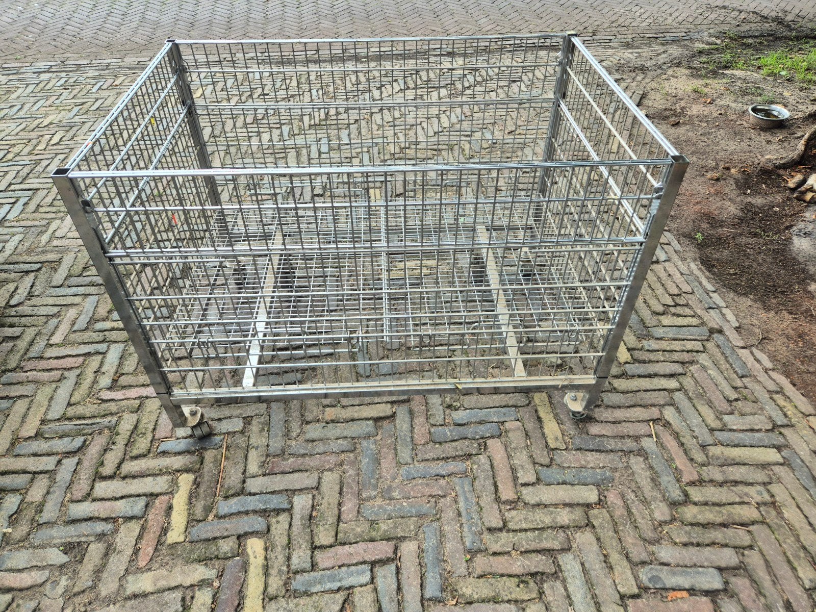 winkel stortmand ,verkoop kar, graaibak 80x120, Ophalen, Gebruikt, 100 cm of meer, Opvouwbaar