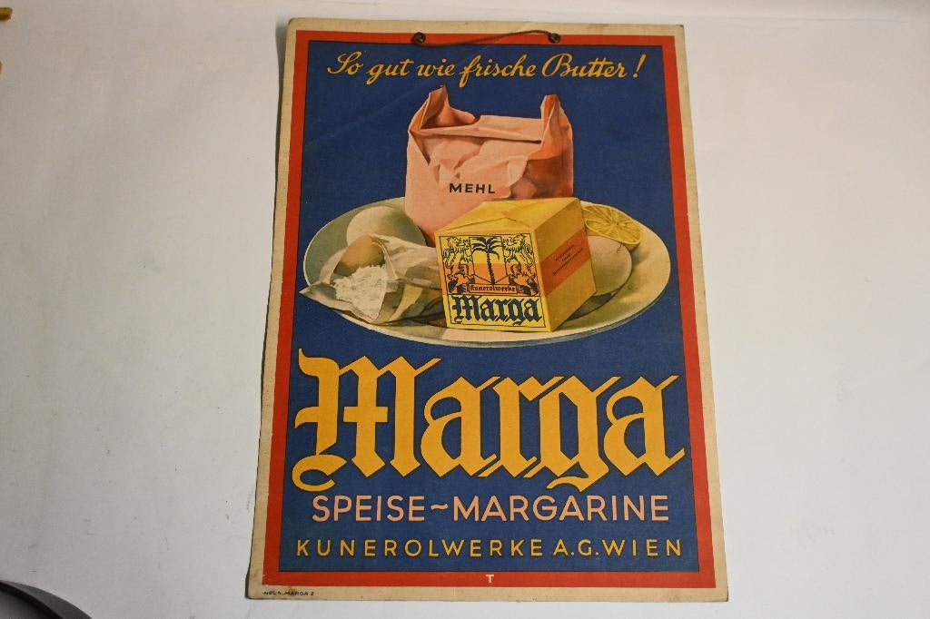 Marga kunerol werke Wien jaren 20 reclame bord karton, Verzamelen, Merken en Reclamevoorwerpen, Ophalen of Verzenden, Gebruikt