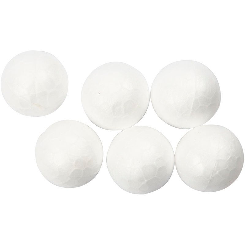 Styropor (piepschuim) ballen Ø 1,5 cm 5 stuks, ., Nieuw, Ophalen of Verzenden, .