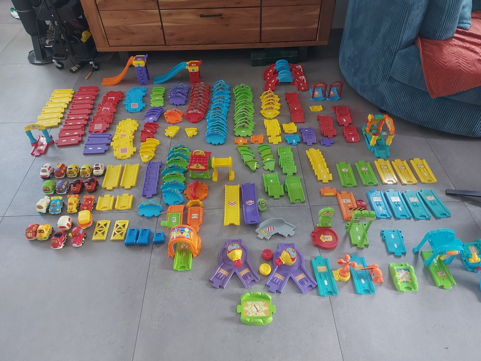 Grote VTech Toet Toet Auto's Baan en Voertuigen Collectie, Ophalen, Gebruikt