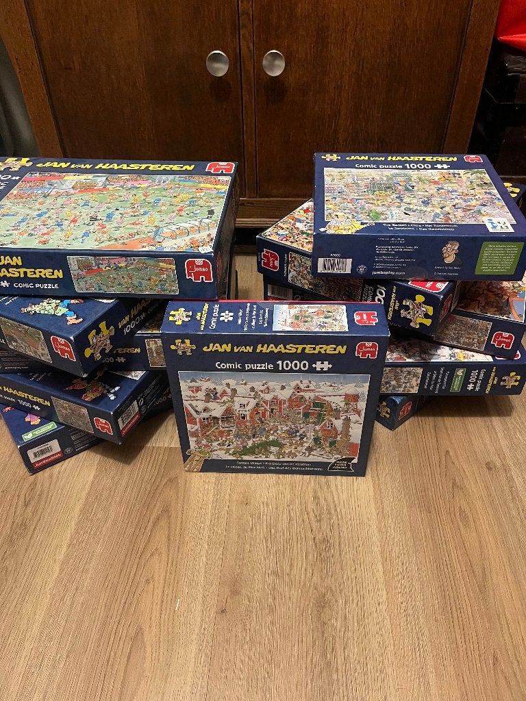 Jan van Haasteren puzzels, Ophalen of Verzenden, 500 t/m 1500 stukjes, Zo goed als nieuw, Legpuzzel