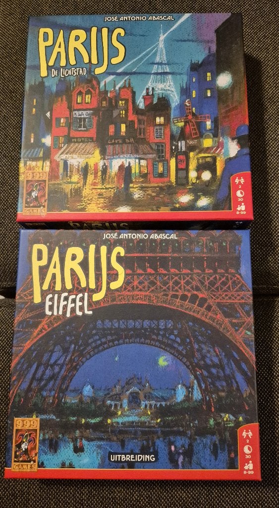 Parijs de lichtstad met uitbreiding Parijs Eiffel, Een of twee spelers, Ophalen, Nieuw