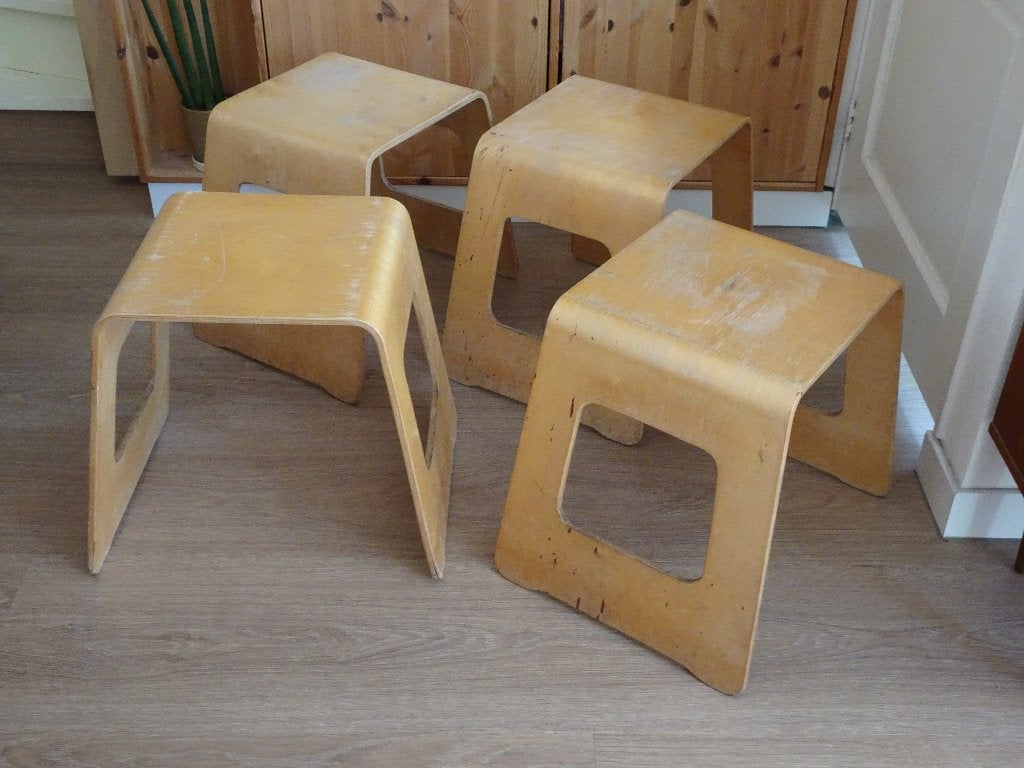 IKEA Lisa Norinder Benjamin Kruk (4 stuks), Ophalen, Gebruikt, Hout