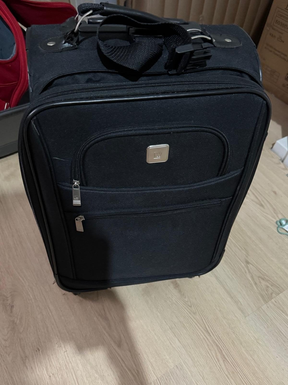 Handbagage koffer met wieltjes en uitschuifbare handgreep, Ophalen, 40 tot 60 cm, Wieltjes, Gebruikt