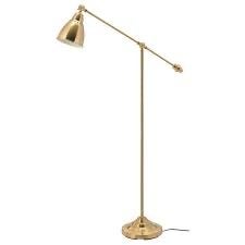 Ikea barometer vloerlamp met verstelbare arm en kap, Ophalen, E27 (groot), Zo goed als nieuw, Metaal